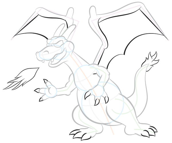 600x500 How To Draw Charizard From Pokemon