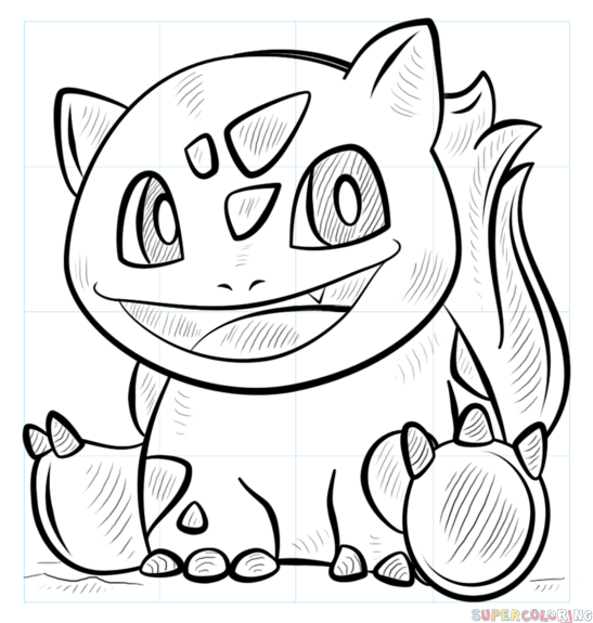 547x575 How To Draw Bulbasaur Pokemon Step By Step Drawing Tutorials