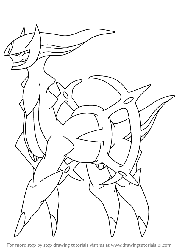 598x845 Learn How To Draw Arceus From Pokemon (Pokemon) Step By Step