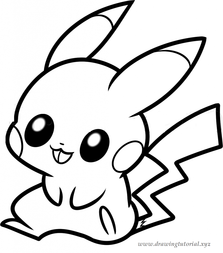 904x1024 How To Draw Easy Pokemon How To Draw A Pokemon Pikachu Drawing