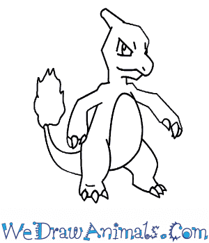 300x350 How To Draw Charmeleon Pokemon