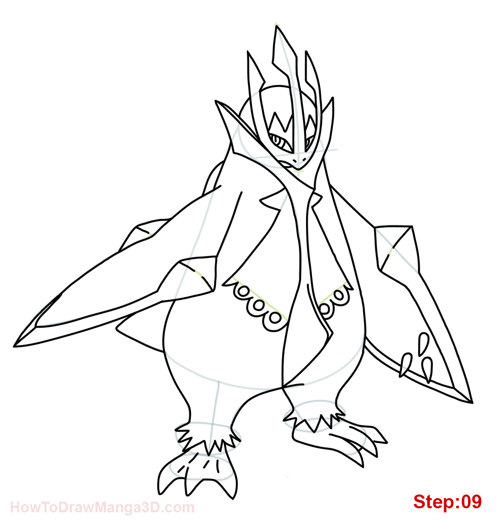 974x1024 How To Draw Empoleon From Pokemon ^^