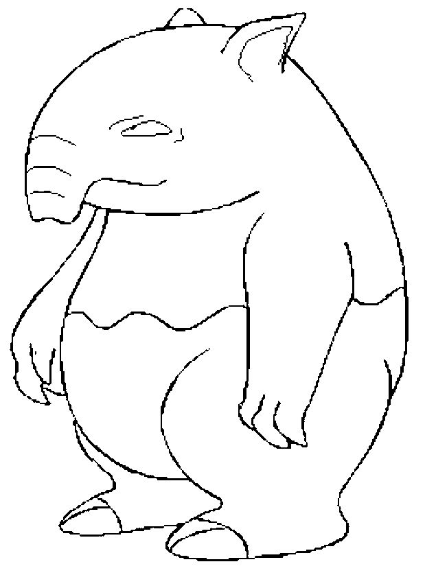 619x838 Pokemon Coloring Page 096 Drowzee Coloring Pages