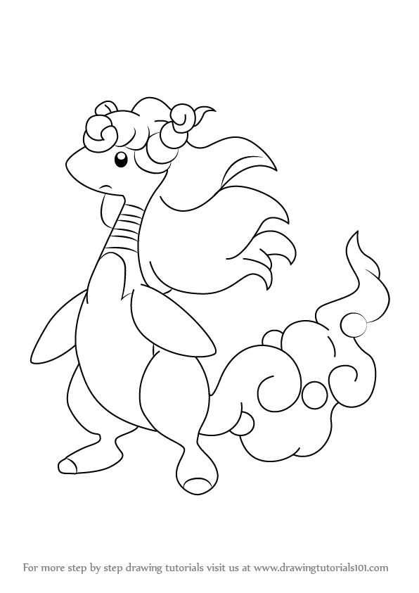 596x843 How To Draw Mega Ampharos From Pokemon