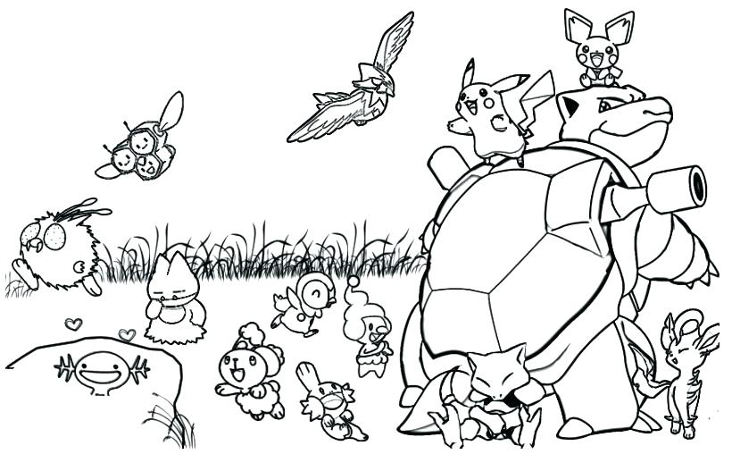 820x527 Pokemon Coloring Booksgether With Draw All Coloring Pages On