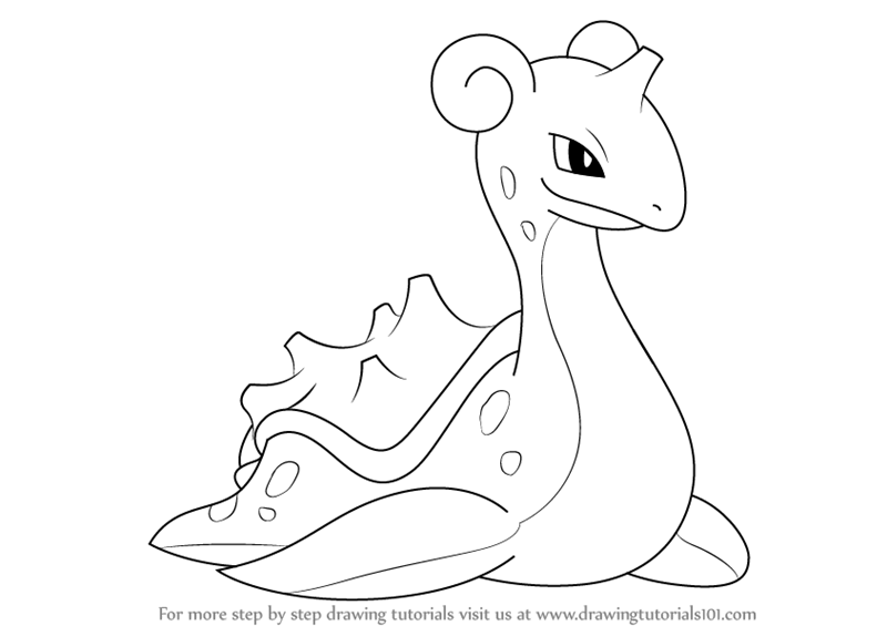 800x565 Learn How To Draw Lapras From Pokemon (Pokemon) Step By Step