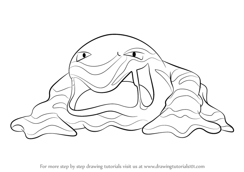 800x566 Learn How To Draw Muk From Pokemon (Pokemon) Step By Step