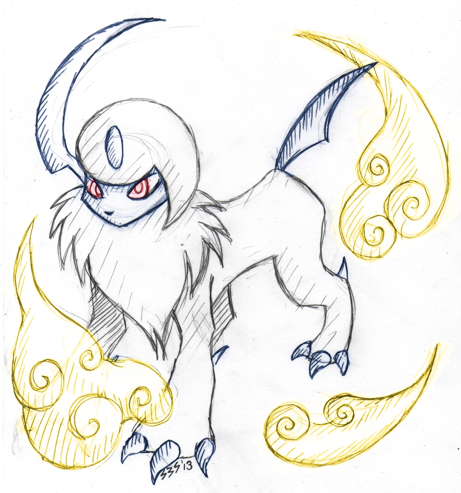 900x961 Draw Me A Pokemon Absol By Sbslink