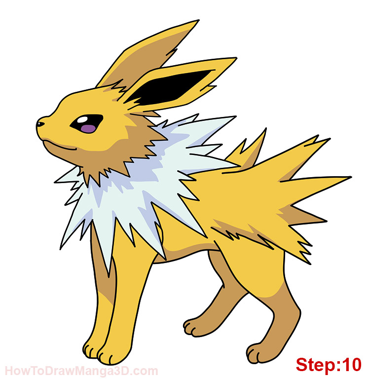 746x768 How To Draw Jolteon Pokemon