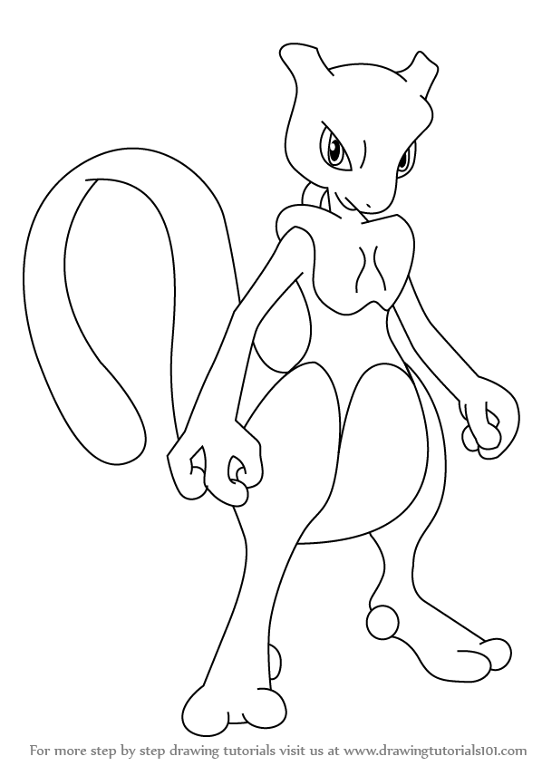 Pokemon Drawing Mew at GetDrawings | Free download