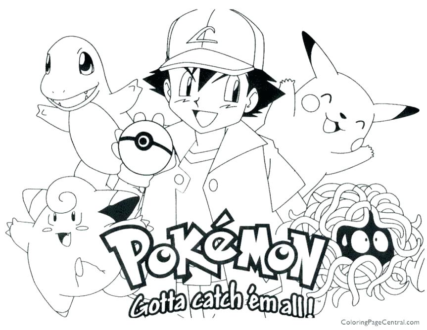 863x667 Printable Coloring Pages Of Pokemon Coloring