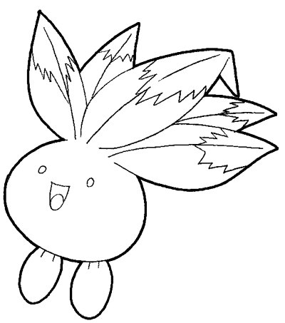 400x453 How To Draw Oddish From Pokemon Step By Step Drawing Tutorial