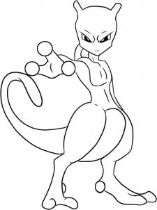 225x302 How To Draw Mewtwo From Pokemon