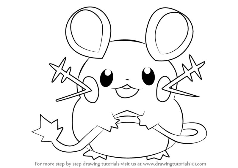 800x566 Learn How To Draw Dedenne From Pokemon (Pokemon) Step By Step