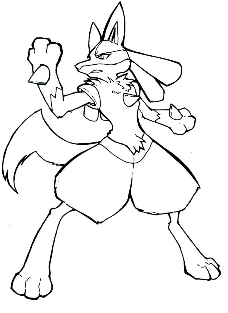 Pokemon Lucario Drawing at GetDrawings | Free download