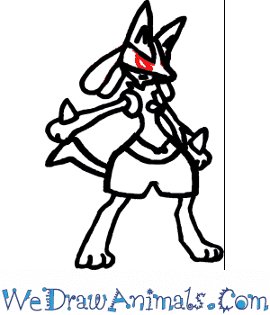 300x350 How To Draw Lucario Pokemon