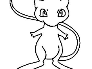 320x240 Mew Coloring Pages Coloring Pages Pokemon Mew Drawings Pokemon