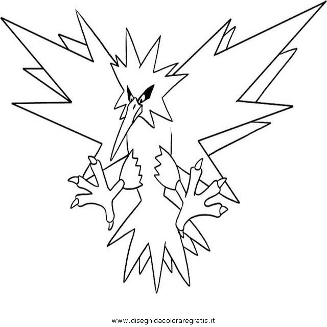 640x640 Pokemon Coloring Pages Articuno