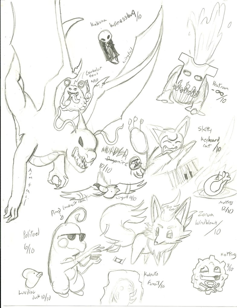 784x1018 Draw Pokemon From Memory 1(Paper And Pencil Only) By Shockzekrom