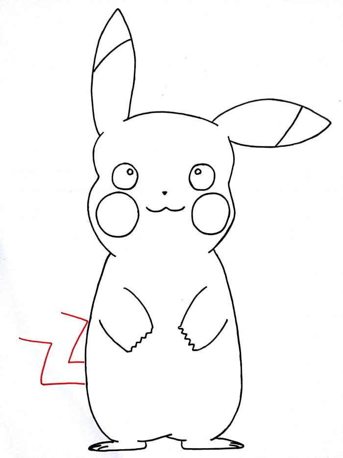 700x933 How To Draw Pikachu From Pokemon Step By Step Kids Drawing Tutorials