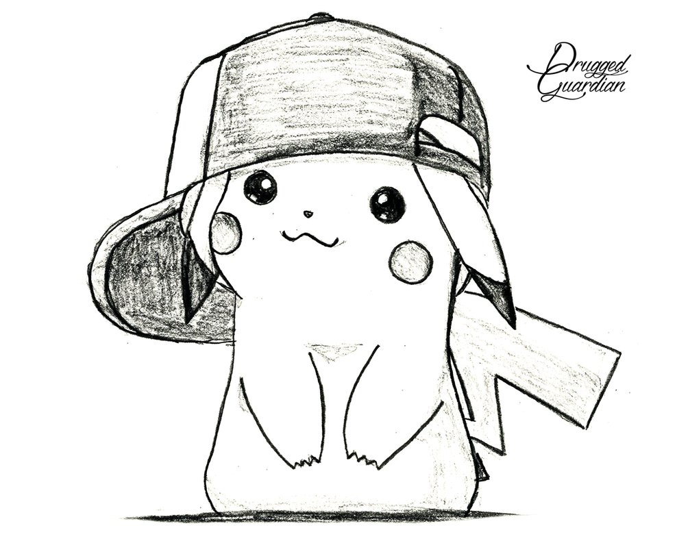 988x809 Pikachu [Pokemon] By Druggedguardian