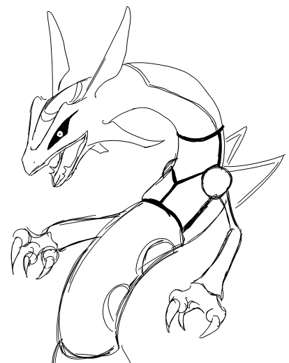 414x520 Rayquaza By Chorocojo