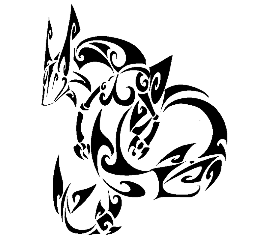 900x790 Tribal Rayquaza By Spoider