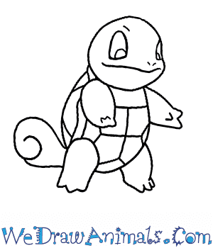 300x350 How To Draw Squirtle Pokemon