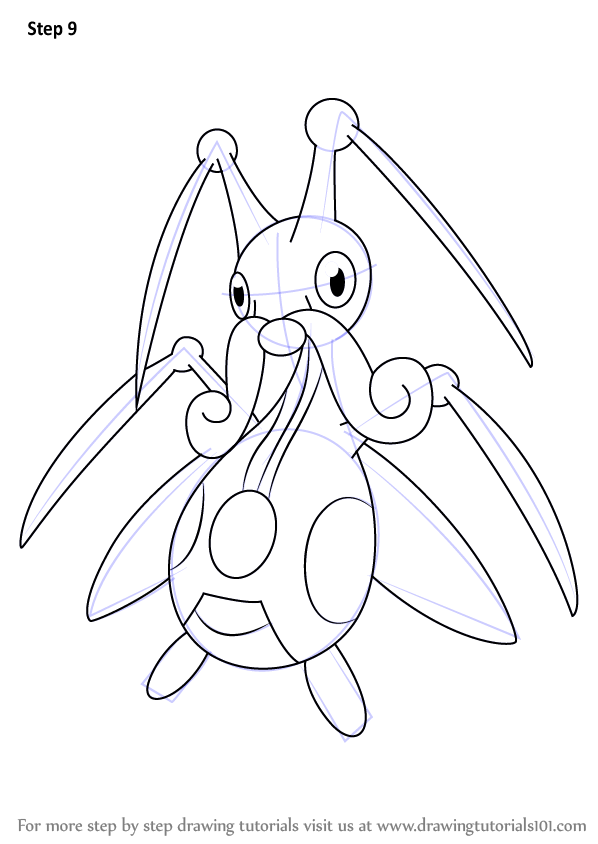 598x844 Learn How To Draw Kricketune From Pokemon (Pokemon) Step By Step