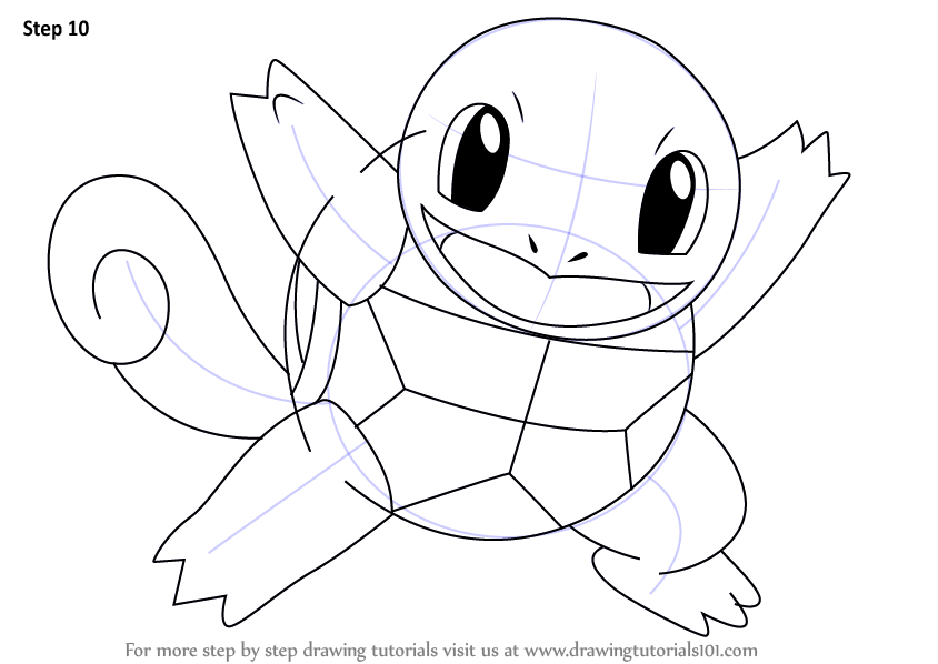 844x598 Learn How To Draw Squirtle From Pokemon (Pokemon) Step By Step