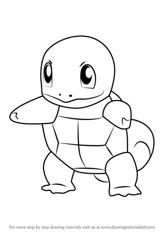 566x800 Learn How To Draw Squirtle From Pokemon Go (Pokemon Go) Step By