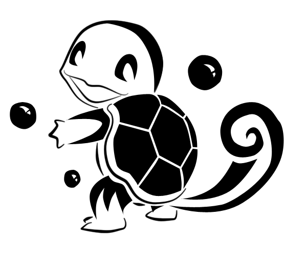600x501 Squirtle Tribal Tattoo By Nillysue