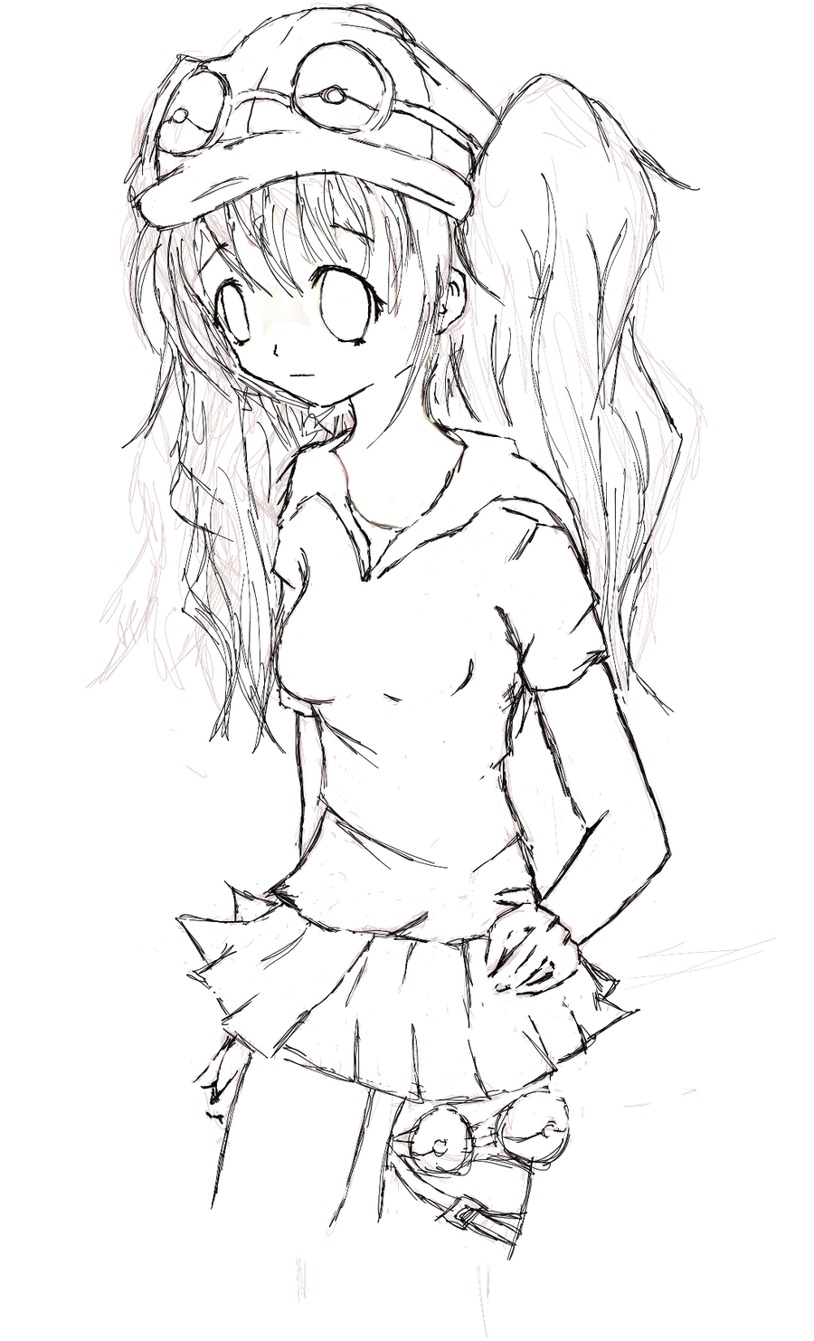 900x1482 Pokemon Trainer Rough Sketch By Bellaandbellanee