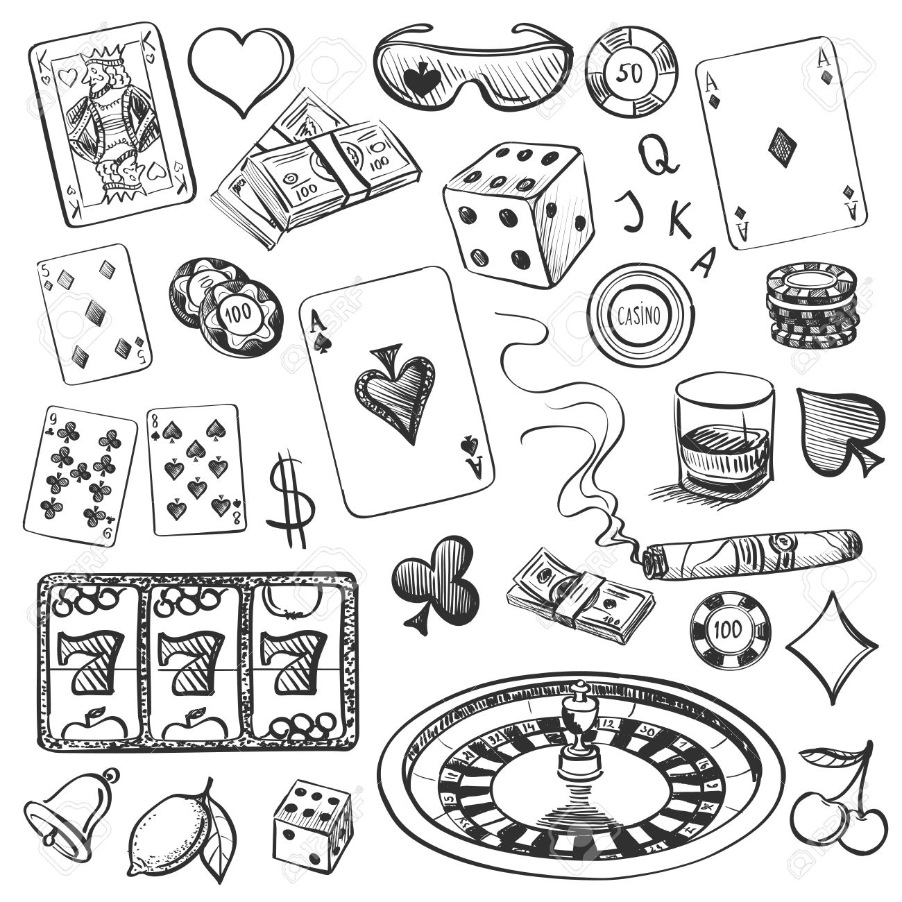 Álbumes 105+ Foto Dibujos De Cartas De Poker A Lapiz Alta Definición ...