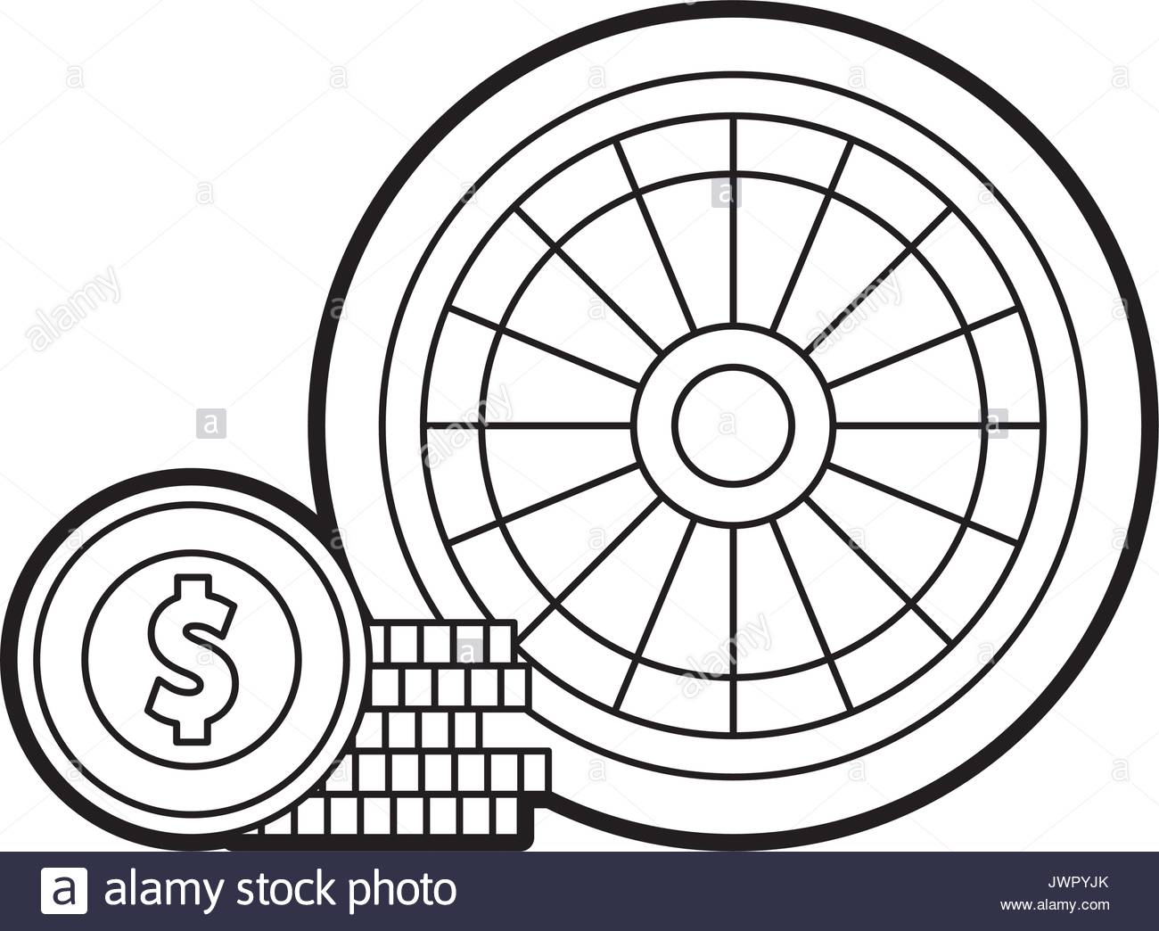 1300x1044 Casino Roulette With Chips Stock Vector Art Amp Illustration, Vector