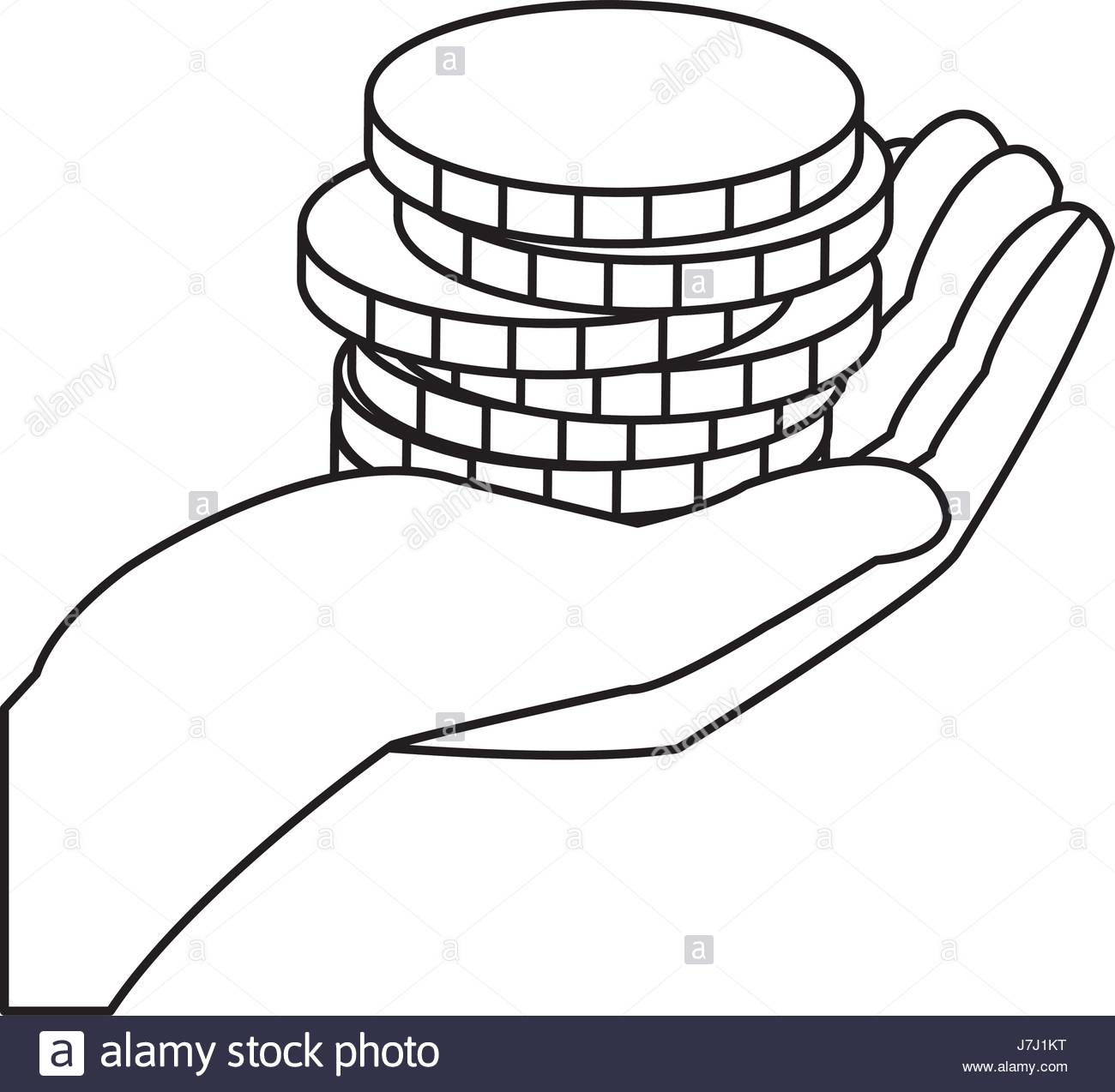 1300x1274 Stack Poker Chips In Hand Gamble Image Stock Vector Art