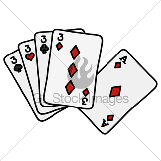 325x325 Streight Of Poker Cards Gl Stock Images