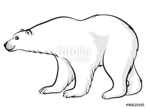 500x368 Cartoon Polar Bear Stock Image And Royalty Free Vector Files