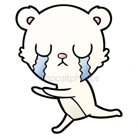 450x450 Crying Polar Bear Cartoon Stock Vector Lineartestpilot