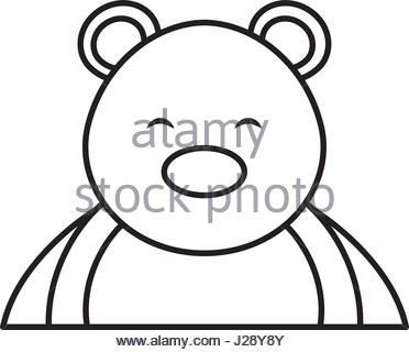 372x320 Polar Bear Face Flat Icon Design. Animal Icons Series Stock Vector
