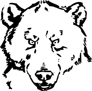 300x299 Bear Head Clip Art