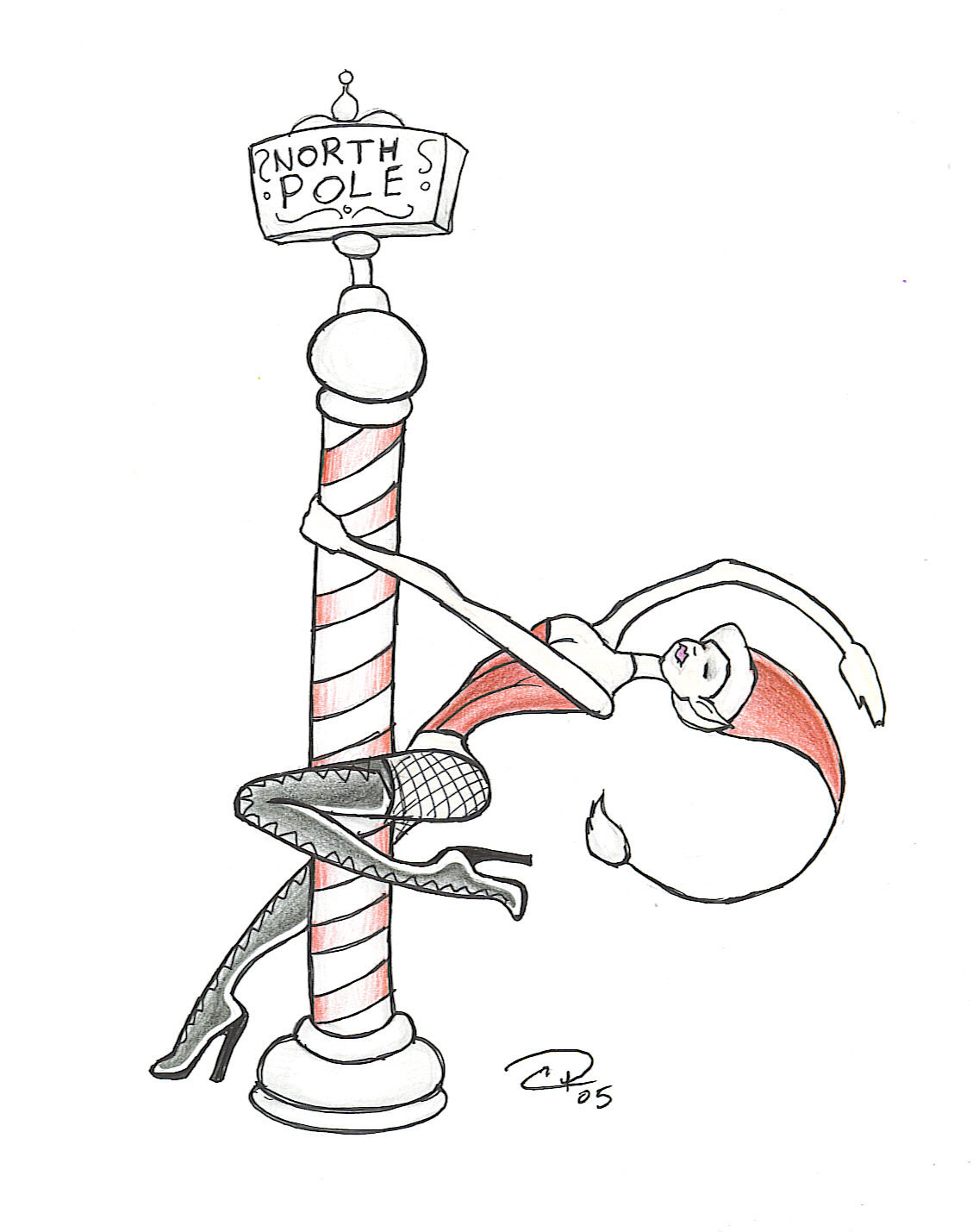 1136x1429 North Pole Dance Colored By Indylicious