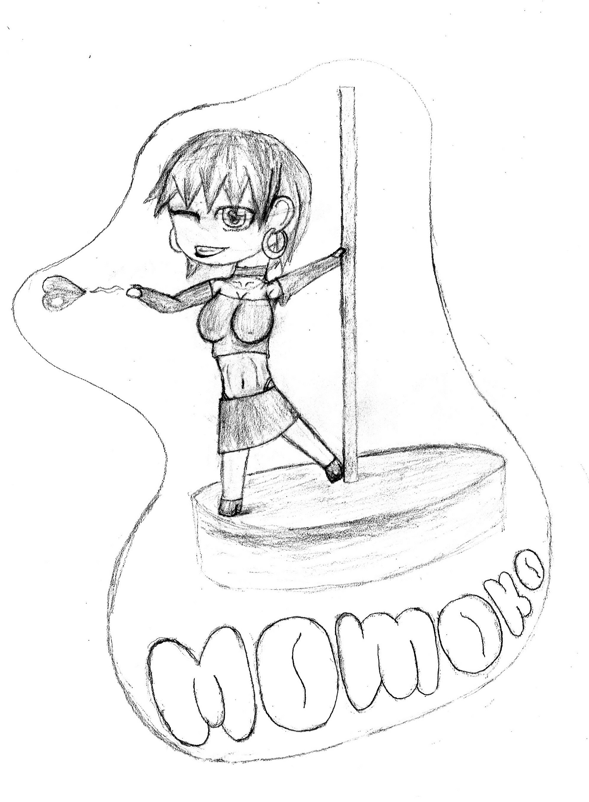 1987x2705 Poledancer Drawings On Paigeeworld. Pictures Of Poledancer