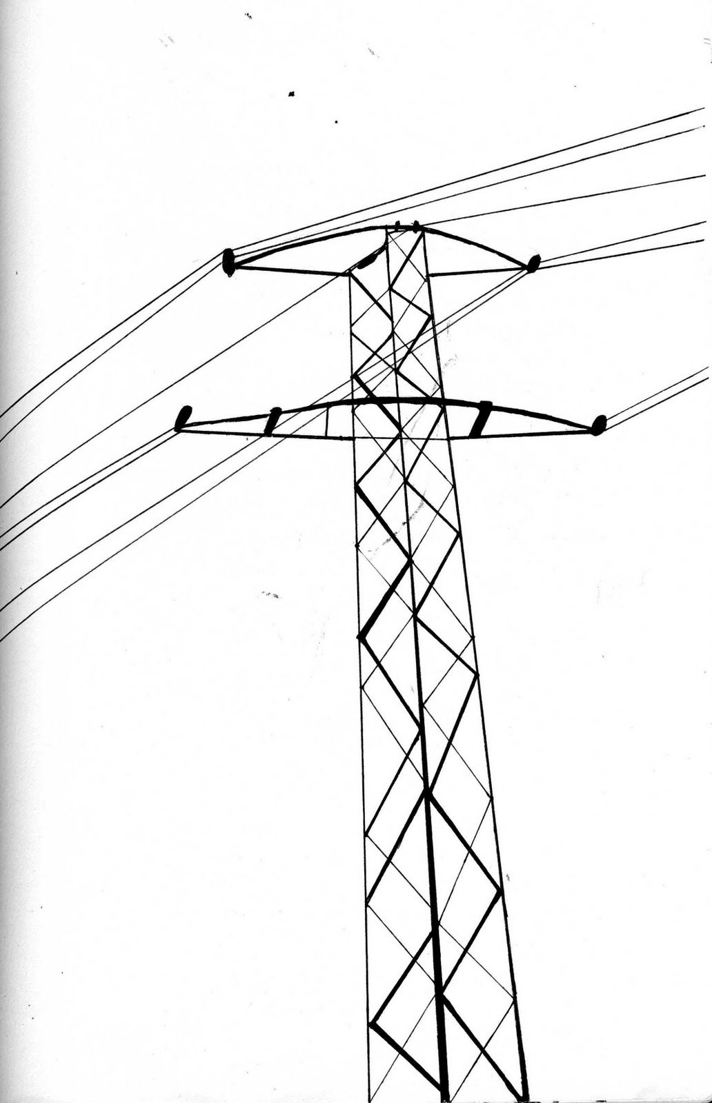 1032x1600 Drawings Electric Pole