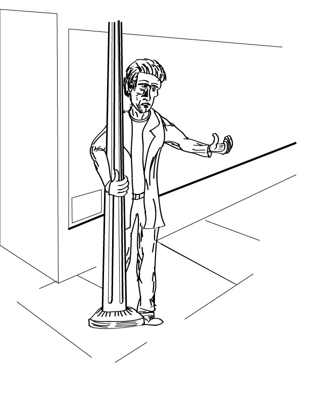 612x792 Frank's Sketchbook Light Pole (Ink)