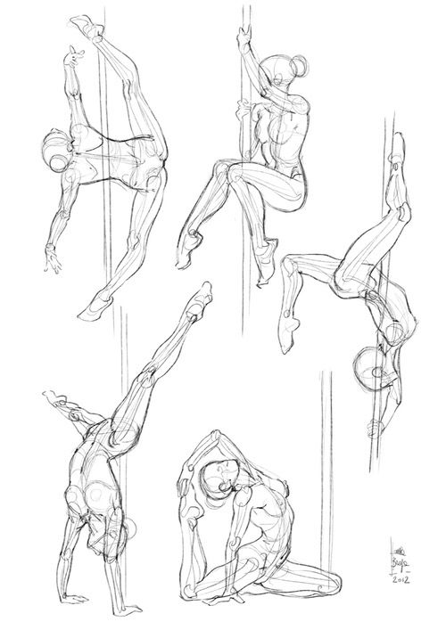 500x707 Pole Dance Art Reference Pole Dancing, Dancing