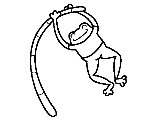 600x470 Pole Vault Coloring Page