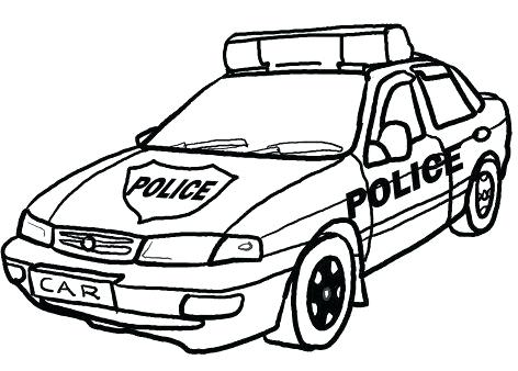472x338 Police Car Coloring Page Murs