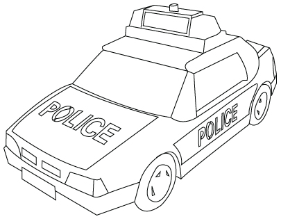 405x315 Drawing Police Car Coloring ~ Child Coloring