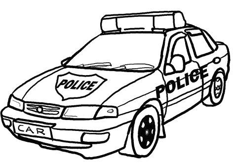 472x338 Police Car Coloring Pages Crafts Police Cars